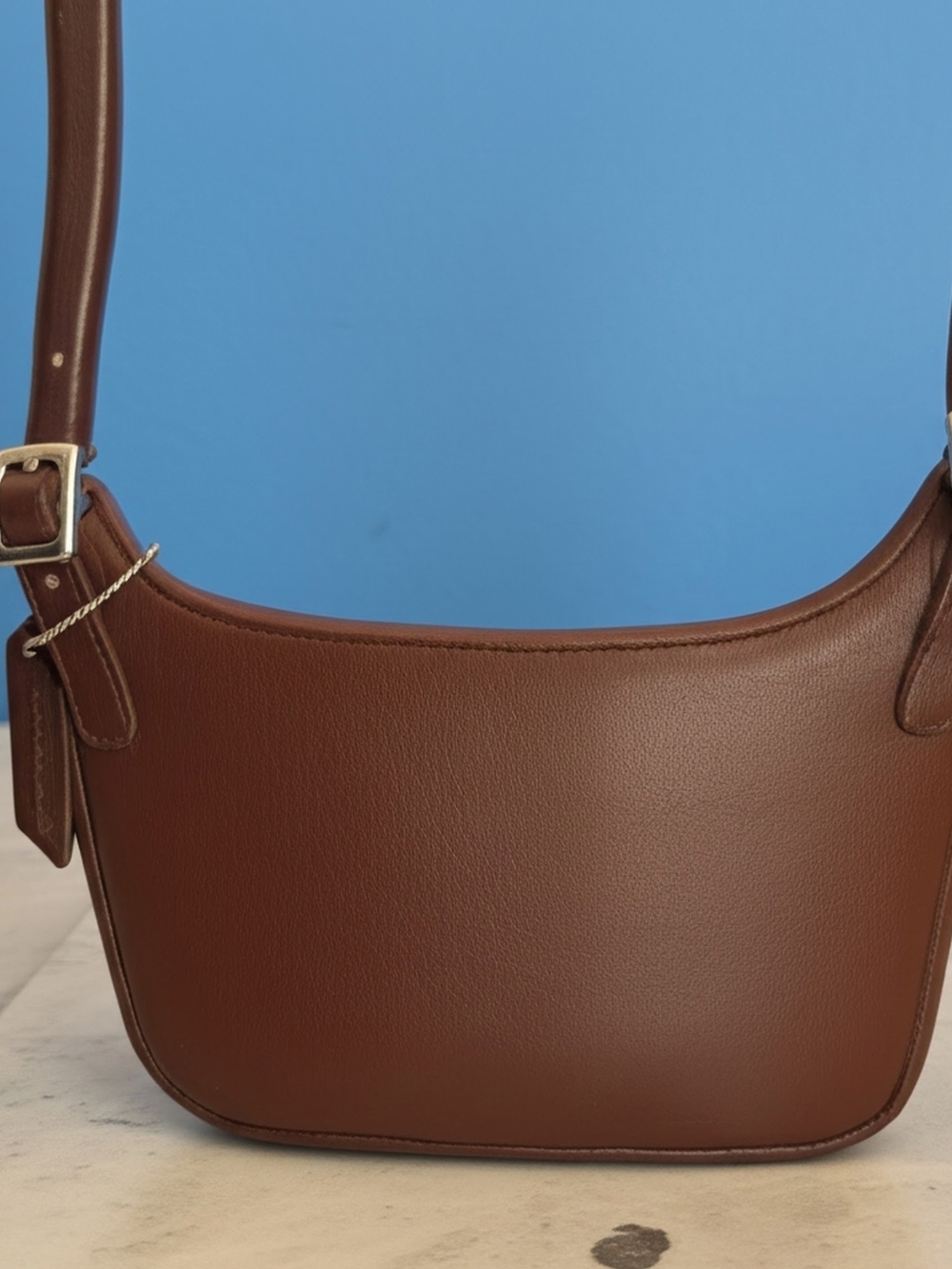 NWOT Vintage Y2K Coach 9142 mahogany brown hippie crossbody.